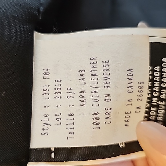 Vintage- NAPA LAMB LEATHER A&S Selections Modo Peau black jacket small - Picture 7 of 10